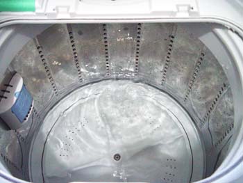 洗濯機でワセリン洗濯　ワセリン分解洗浄剤