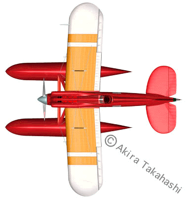 MACCHI M-39 top view aircraft
